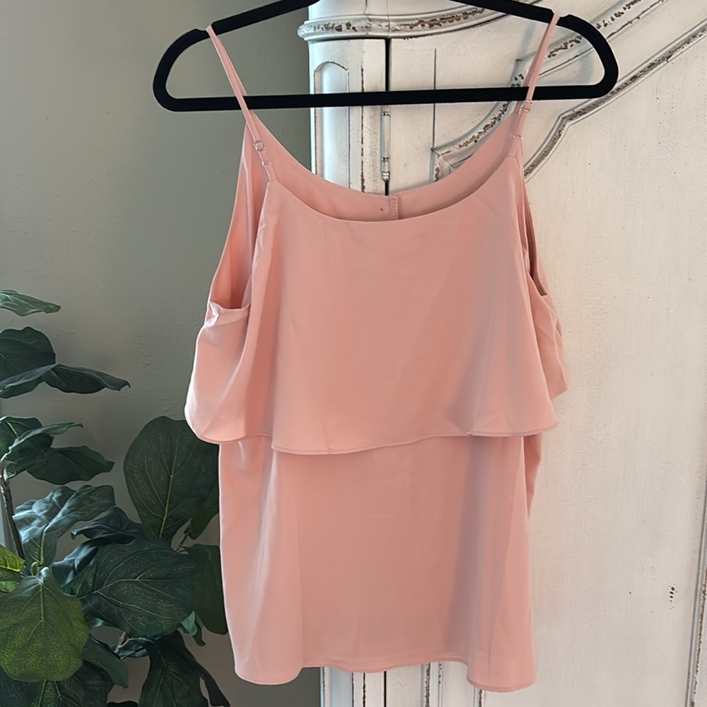 Pink Lily Blush Ruffle Blouse - Picture 2 of 6